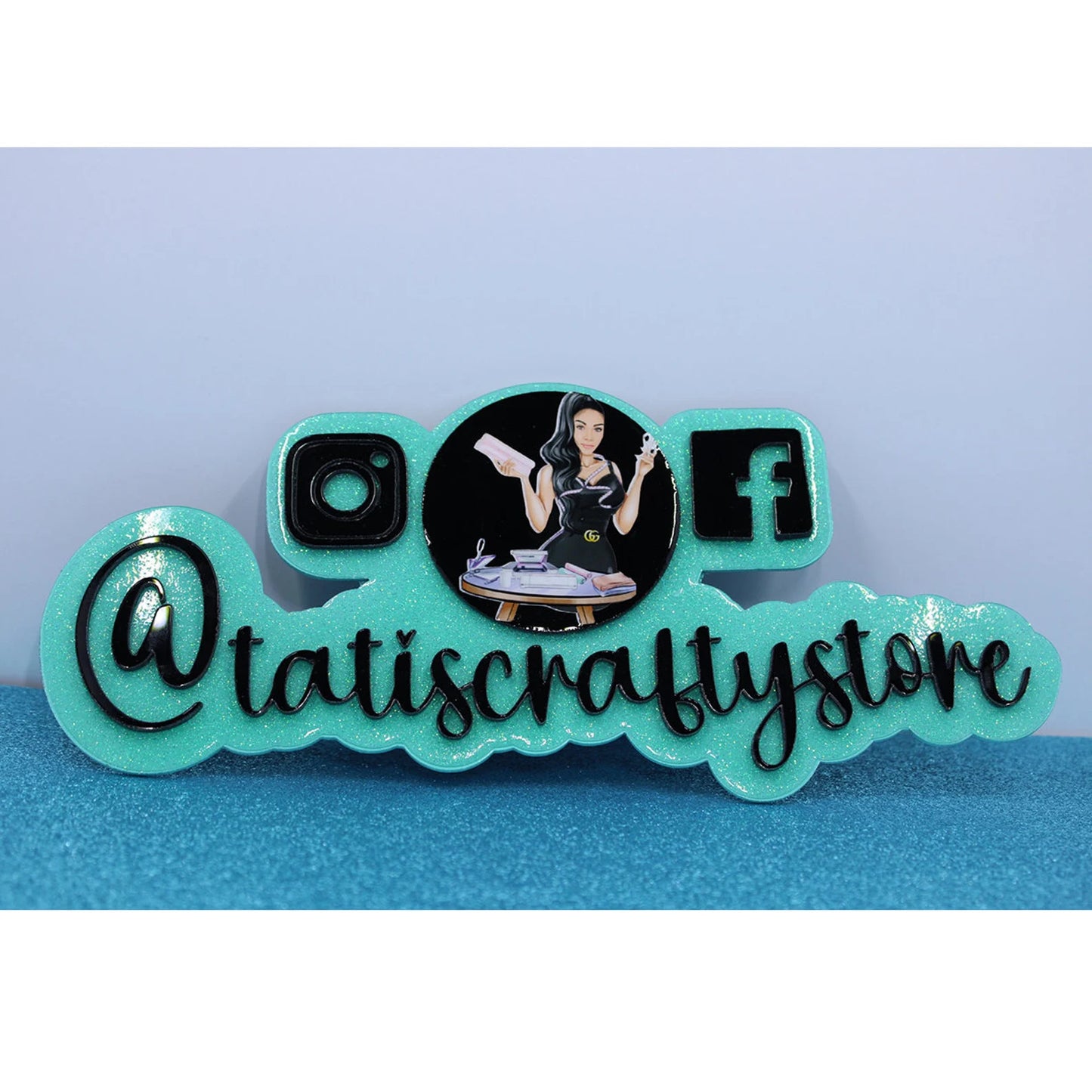 Acrylic Watermark / Custom Logo / Social Media/ Instagram Watermark / Business Tag/ Watermark