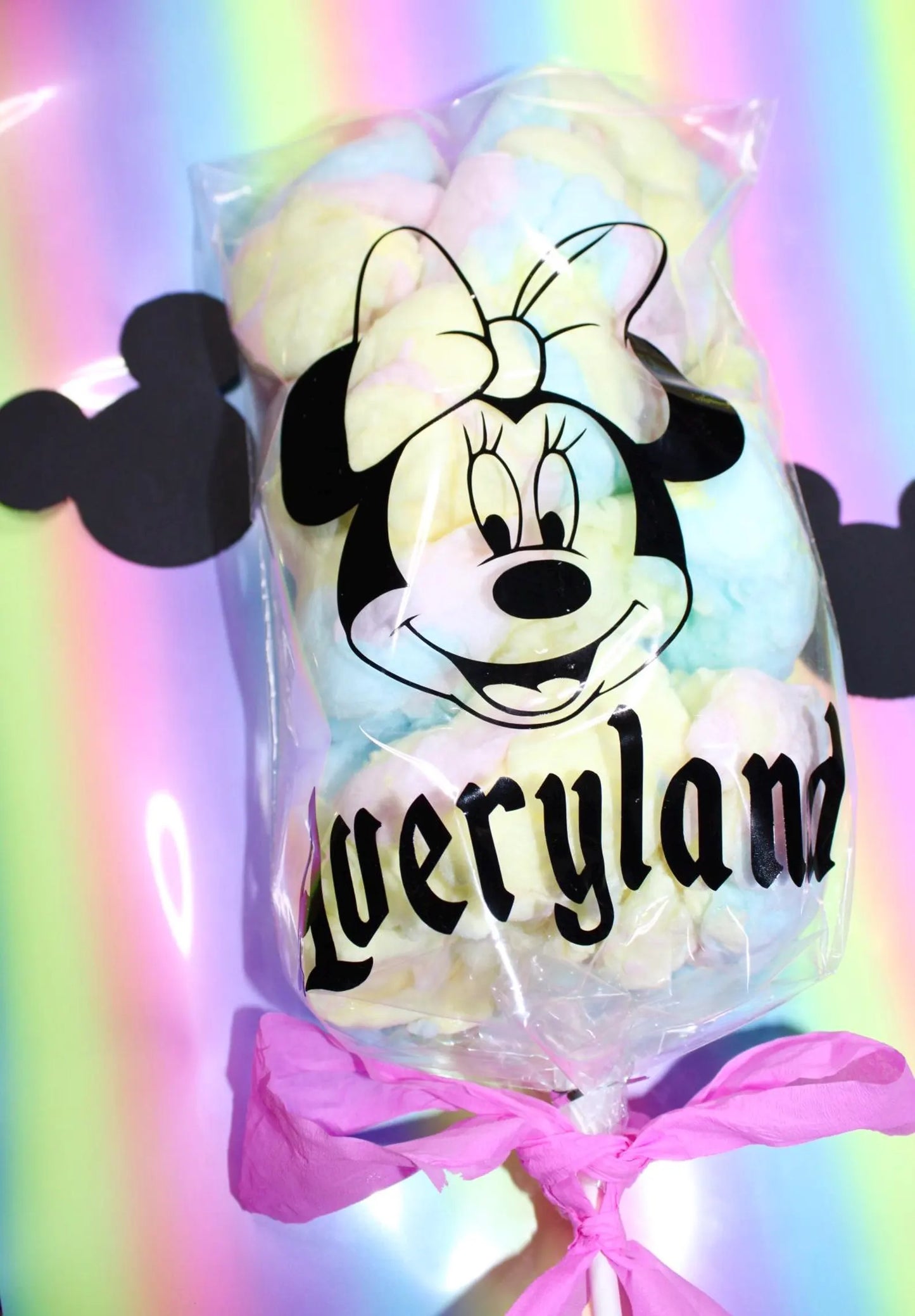 Custom Cotton Candy Party Favors, Custom Magical Mouse Birthday Mickey & Minnie Custom cellophane Cotton Candy Bags, Disneyland Favors