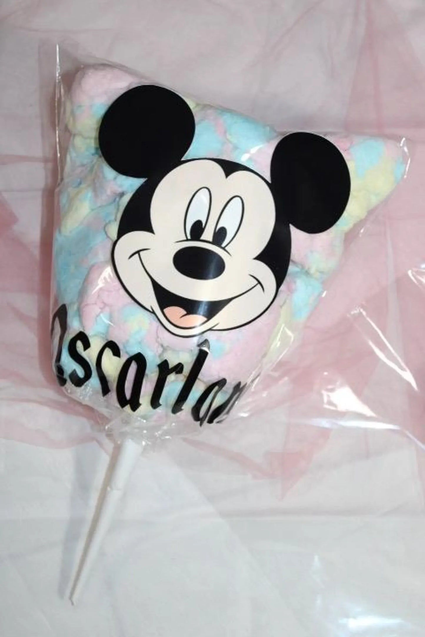 Custom Large Mickey Cotton Candy Bags, Custom Magical Mouse Birthday Cotton Candy Cellophane Bags, Cotton Candy Bags, Disneyland Favors