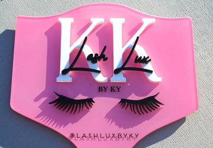 Lash Prop, Brow Prop and Wax Prop, Sign Prop, Acrylic Lash Tech Photo Prop, Salon Decor and Accessories, Lash Tech Sign, Beauty Artist Gifts