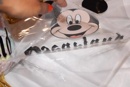 Custom Large Mickey Cotton Candy Bags, Custom Magical Mouse Birthday Cotton Candy Cellophane Bags, Cotton Candy Bags, Disneyland Favors