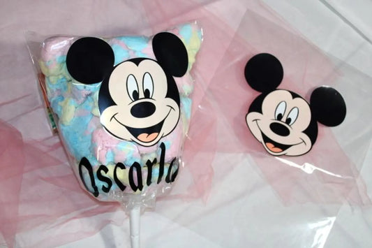 Custom Large Mickey Cotton Candy Bags, Custom Magical Mouse Birthday Cotton Candy Cellophane Bags, Cotton Candy Bags, Disneyland Favors